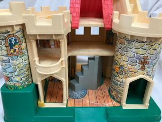 Vintage Fisher Price Little People Play Family Castle 993 USA 1974 Complete 7