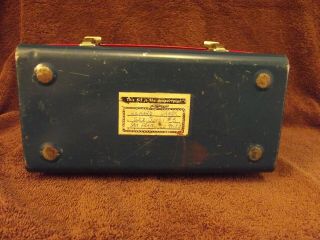 Vintage 60 ' s Aladdin Mr.  Zip U.  S.  Mail / Mail Box Dome Metal Lunch Box & Thermos 6