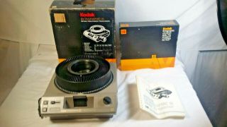 Vintage Kodak Ektagraphic Iii Carousel Slide Projector Only 35mm No Lens/remote