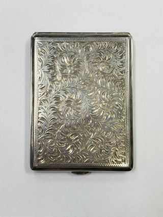 Sterling Silver.  950 Vintage Antique Cigarette Case