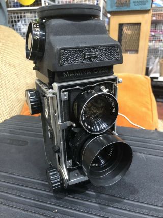 Vintage Mamiya C220 Tlr Film Camera,  Mamiya - Sekor 80mm F/2.  8 Lens Japan