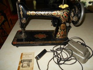 Mar.  16 1910 Vintage Singer Sewing Machine No.  66 Redeye It 32878296