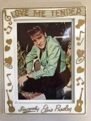 Ultra Rare 1956 Elvis Presley Epe Love Me Tender Frame With Photo