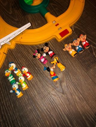 Vintage 1986 Disneyland Mickey Mouse Playmates Train Toy Play Set 2