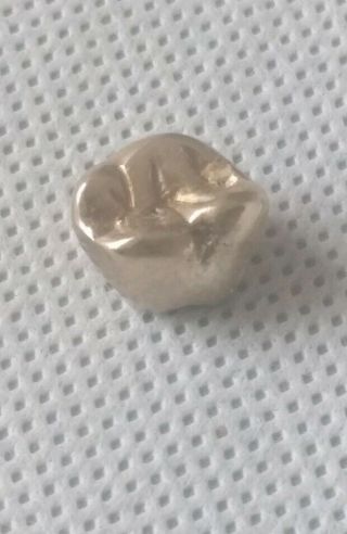 Vintage 18 KT or more Yellow Gold Tooth Scrap Dental Teeth Gold Post 4.  26 Grams 5