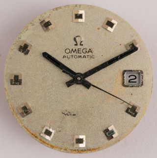 VINTAGE OMEGA 565 24 JEWELS AUTOMATIC WATCH MOVEMENT FOR SEAMASTER RUNS 3