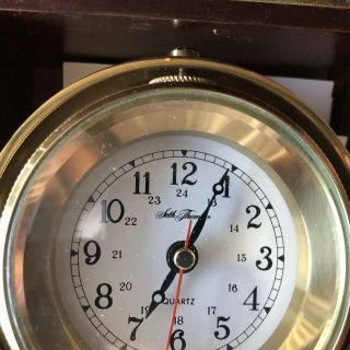 Vintage Seth Thomas Ships Clock Biscayne Model No.  1071 Marine Box Very Rare 4