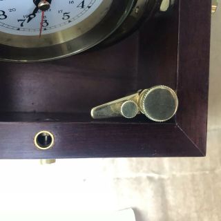 Vintage Seth Thomas Ships Clock Biscayne Model No.  1071 Marine Box Very Rare 7
