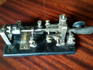 Vintage 1917 Vibroplex Bug - Telegraph Key S/n 58678 - Cosmetics