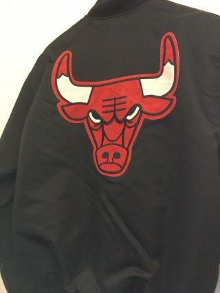 Vintage Chicago Bulls Starter Satin Jacket Xl Nba Basketball Usa