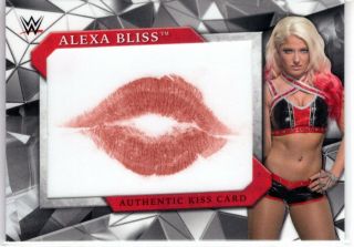 2017 Topps Wwe Road To Wrestlemania Alexa Bliss Authentic Kiss Card 49/99 Rare
