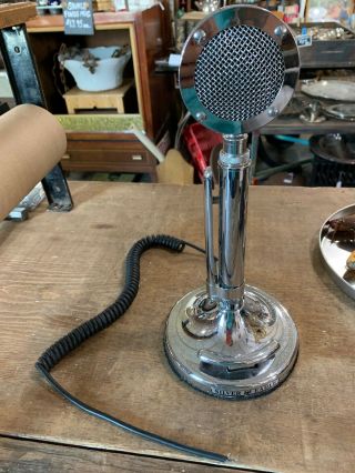 Vintage Astatic Silver Eagle Mic Microphone 5 Pin,  Needs Plug End