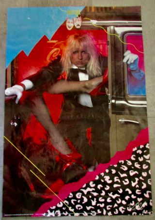 Vintage Motley Crue Vince Neil 1985 Print Poster Theater Of Pain 24.  5 " X 36.  5 "