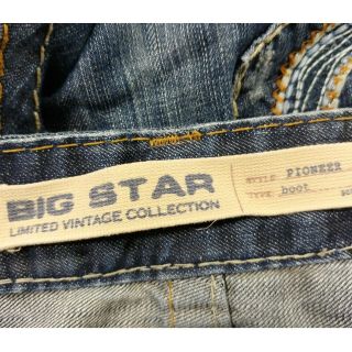 Big Star Jeans Mens Size 33 R Blue Boot Cut Pioneer Limited Vintage Distressed 5