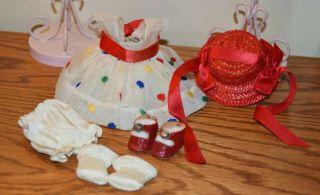 Vintage 1952 Strung Vogue Ginny Debutante Series Outfit " Ginger " W/center Snaps