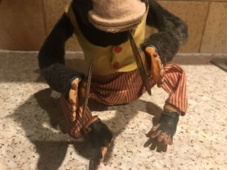 Vintage 60s Jolly Chimp Cymbal Playing Toy Clapping Monkey Mechanical 3