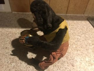 Vintage 60s Jolly Chimp Cymbal Playing Toy Clapping Monkey Mechanical 6