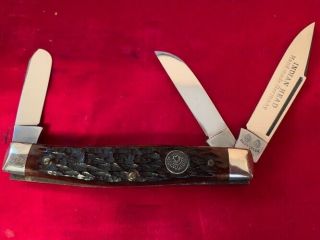 Vintage Solingen Buck Creek Indian Head 3 Blade Pocket Knife Germany