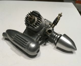Vintage Os Rc Model Engine Max 10 With Os Muffler Os - 741 -