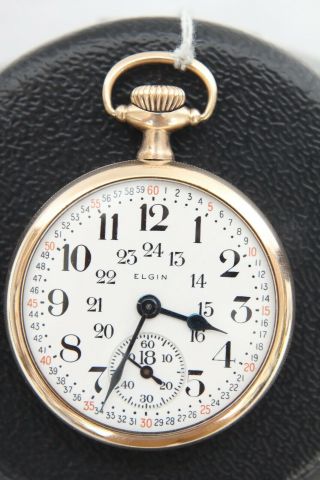 Gf Case Antique Elgin B.  W.  Raymond Canadian Dial 16s 19j Open Face Pocket Watch
