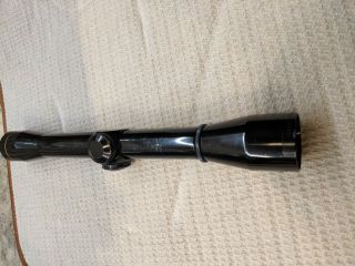 Leupold M8 4X rifle scope.  Gloss.  Vintage.  Weaver rings. 4