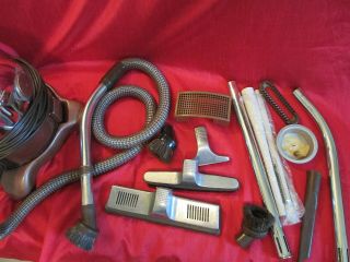 VINTAGE REXAIR RAINBOW VACUUM CLEANER CANNISTER ROLLING BASE & ACCESSORIES 3