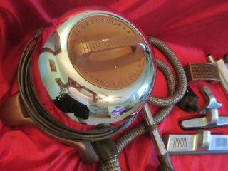 VINTAGE REXAIR RAINBOW VACUUM CLEANER CANNISTER ROLLING BASE & ACCESSORIES 5