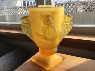 Rare Bagley Koala Glass Vase.