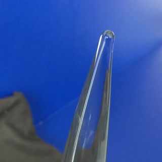 Pen Holder Daum France Crystal Art Deco Trylon Crystal with Pen Rare 6