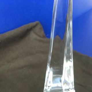 Pen Holder Daum France Crystal Art Deco Trylon Crystal with Pen Rare 7