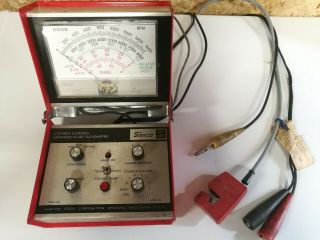 Vintage Snap - On Mt460 Expanded Scale Tach/dwell Meter With Cylinder Shorting