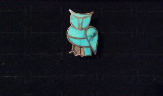 Rare Old Pawn Navajo Fox Turquoise Sterling Silver Ring Size 6 1/2 2