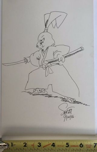 Rare Usagi Yojimbo Art By Stan Sakai Vintage 1986 One Of A Kind
