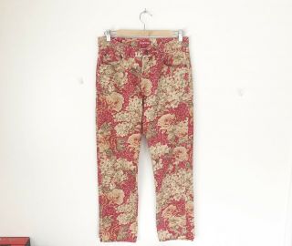 Supreme Floral Washed Pants Retail Price Rare Box Logo 2018 Size 30 Steal