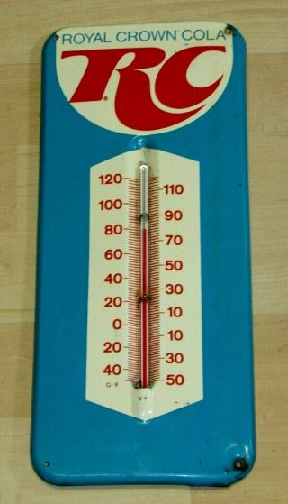 Vintage Advertising Thermometer Royal Crown Cola Rc Soda Pop