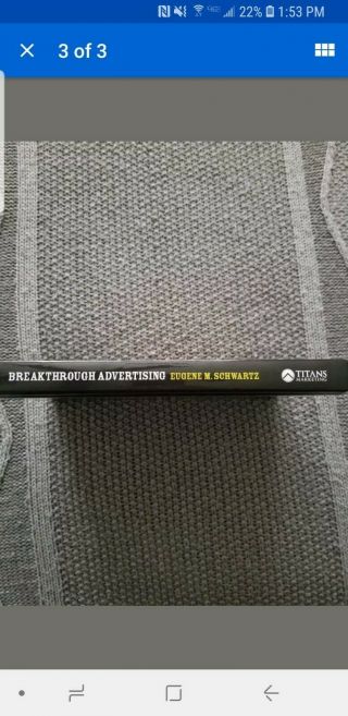 Breakthrough Advertising Eugene Schwartz - Hardcover / Rare
