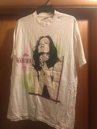 Rare Vintage 1989 Madonna Like A Prayer T - Shirt Size Xl