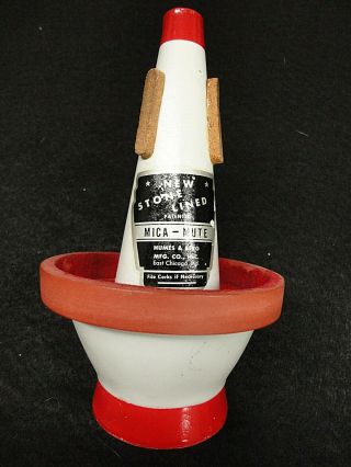 Vintage Humes & Berg Trumpet Mic - A - Mute Cup Mute
