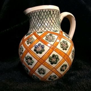 Vtg Theo Susan Harlander Brooklin Ontario Canada Art Pottery Vase Jug Pitcher