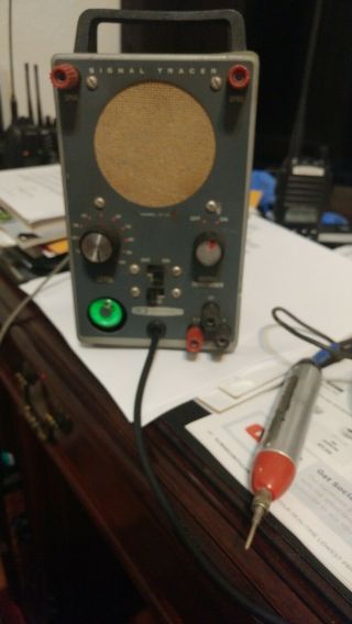 Vintage Heathkit Signal Tracer Model It - 12 For Powering On.  It