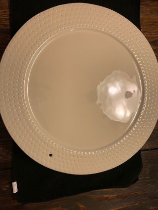 Nora Fleming Rare And Retired Swiss Dot Cake Stand - 14 In