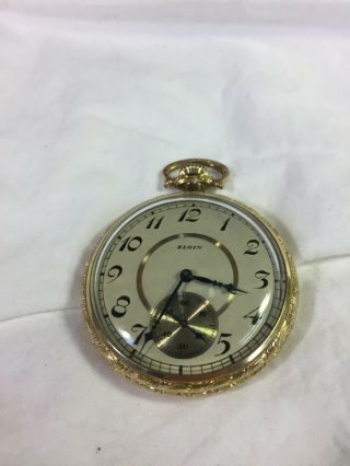 Vintage Elgin Size 12 Pocket Watch,  Recently Serviced