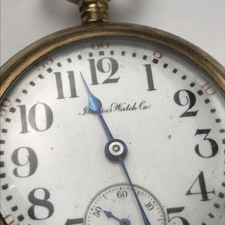 Illinois Watch Co.  Springfield 17 Jewel Pocket Watch 18s 20 Years Case,  C 1915 8