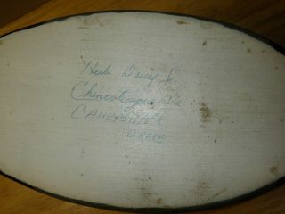 Herb Daisey JR Decoy Carved Canvas Back Drake Duck Chincoteague,  VA 4
