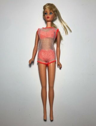 Vintage Barbie Doll Tnt Mod Rooted Lashes