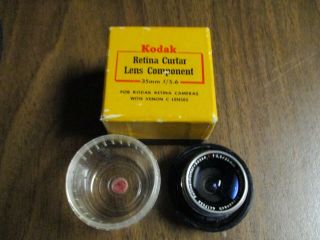 Vintage Kodak Retina IIIC Camera Schneider - Kreuznach Xenon F2/ 50MM w/Filters w/ 6