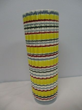 Rare Vintage Made In England Hornsea Rainbow 11 " Vase