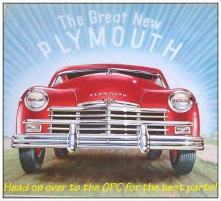Vintage 1949 - 1950 Plymouth Radio Grille Deluxe Suburban Convertible Deluxe Mopar 3