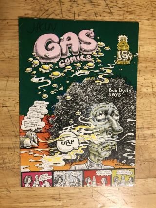 Rare 1970 Jim Franklin Jfkln Signed Vulcan Gas Company Gas Comics 2