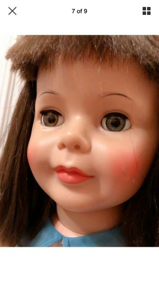 Vintage IDEAL Doll Patti Playpal Play Pal 1960s marked Ideal G - 35 Brunette 5